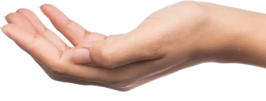 Hand on the right accepting money.